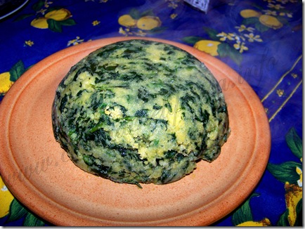 polenta con gli spinaci ricetta (5)