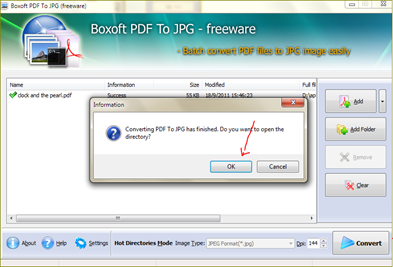 Convert pdf files to jpg.