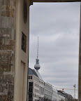 View of the Fernsehturm from Brandenburger Tor