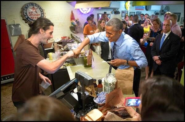 bo fist bump in austin