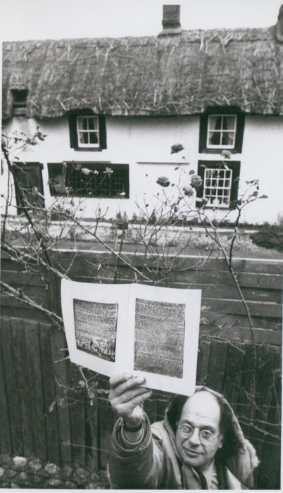 Beardless Ginsberg In Front Of Blake Cottage At Felpham, William Blake