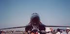 A B1-B Lancer as seen from the nose.