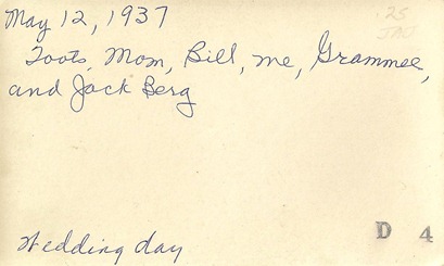 May 12 1937 Bill and all DL Antiques back May 12 1937 Bill and all DL Antiques back