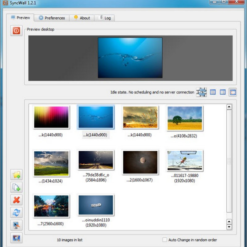 SyncWall: Wallpaper Changer With Synchronization and Image Effects