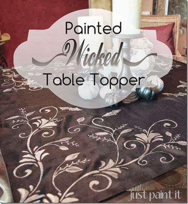 Painted Wicked Table Topper