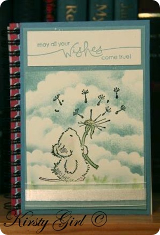 Kirsty Girl's Penny Black Stampin Up notebook #2 Kirsty Girl's Penny Black Stampin Up notebook #2