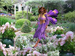 Purple Fairy In The Garden