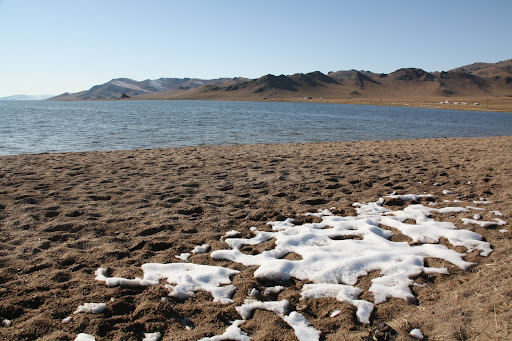 Mongolian beach in September