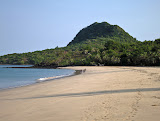 Some people walking along the beach on Nosy Mitsio in the morning. Madagascar6 - 088.jpg