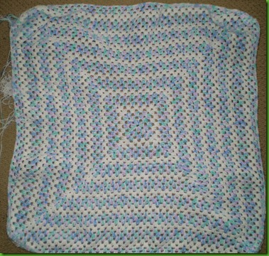 2012 blue crochet rug curling
