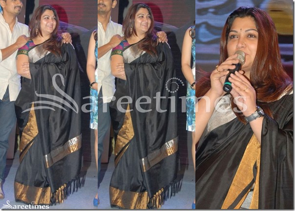Kushboo_Black_Silk_Saree Kushboo_Black_Silk_Saree