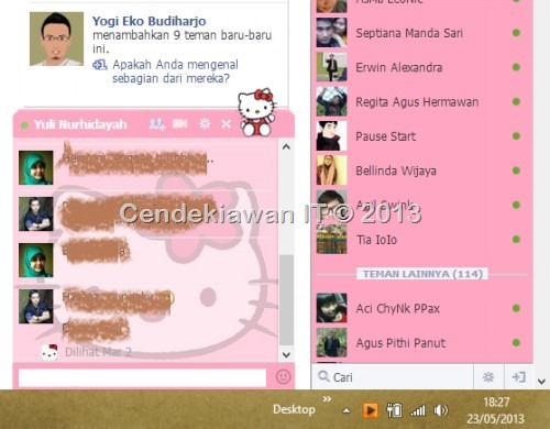 Facebook Chat Layout