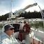 Chillin in the sailboat beneath Mt. Moran. Teton National Park/Jackson Lake 6/4/11.