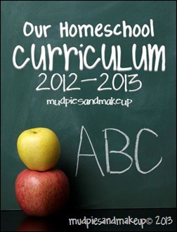 Homeschool Curriculum 2012-13