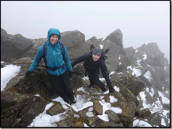 Scrambling up Daear Ddu ridge on Moel Siabod