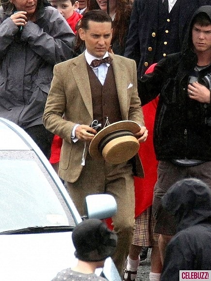 Tobey Maguire A nagy Gatsby forgatásán 04