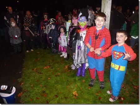 Childrens fancy dress competition winners and participants