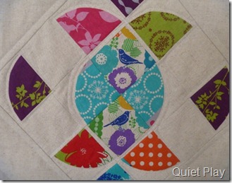 Ornate mini quilt close up