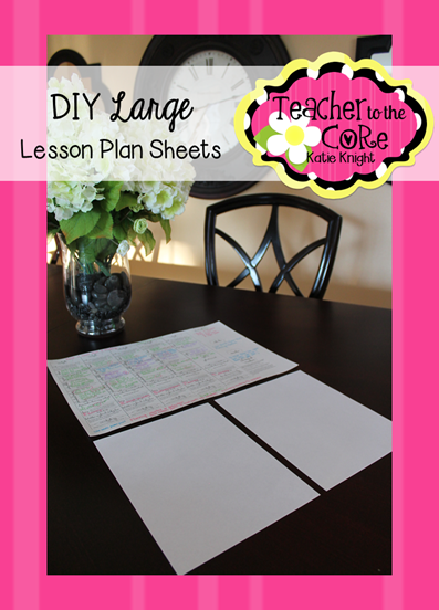 How to make BIG lesson plans. No more tiny printing