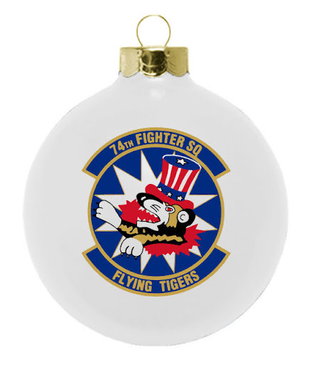 Military Forces Custom Ornaments for 74th Fighter Sq Flying Tigers : Design your ornament online at www.fundraisingornaments.com