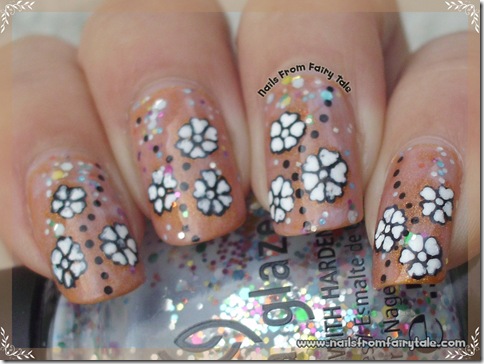 white flowers on glitter 2