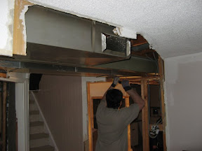 the vents exposed!  Bryan enjoys wrecking things.