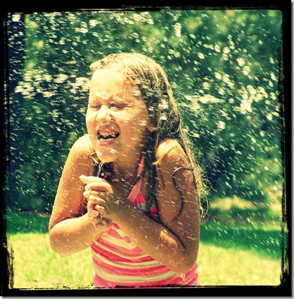 ansley in water