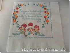 vintage napkins - The Backyard Farmwife