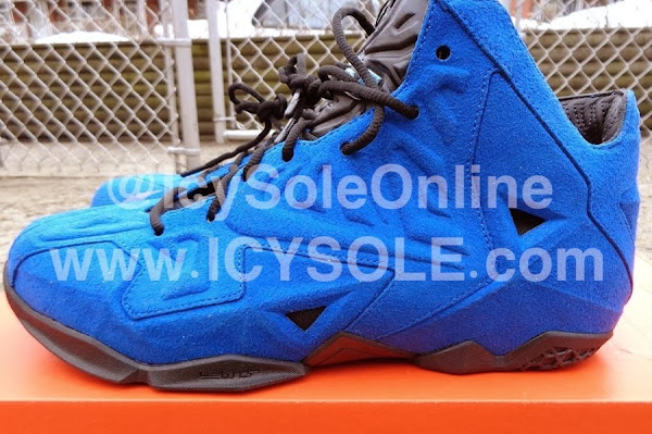 First Look  Nike Sportswear LeBron XI EXT 8220Blue Suede8221