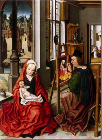 Derick Baegert, St luc peignant la Vierge