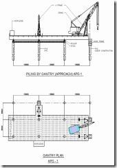 Gantry Marine piling