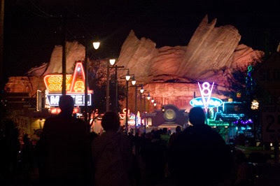 Radiator Springs at night