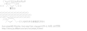 [AA]富士山…（ワシもそろそろ本気をだすか）