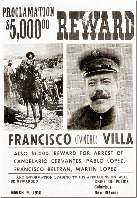 Pancho Villa Wanted Poster
