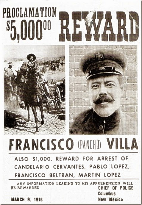 Pancho Villa Wanted Poster Pancho Villa Wanted Poster