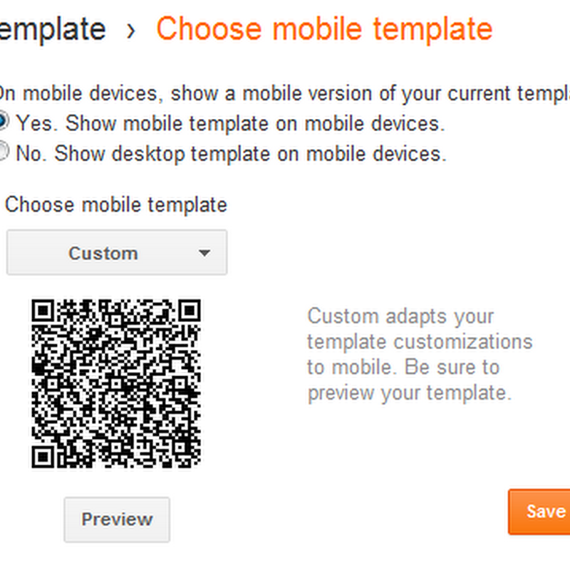 Edit Blogger Mobile Templates