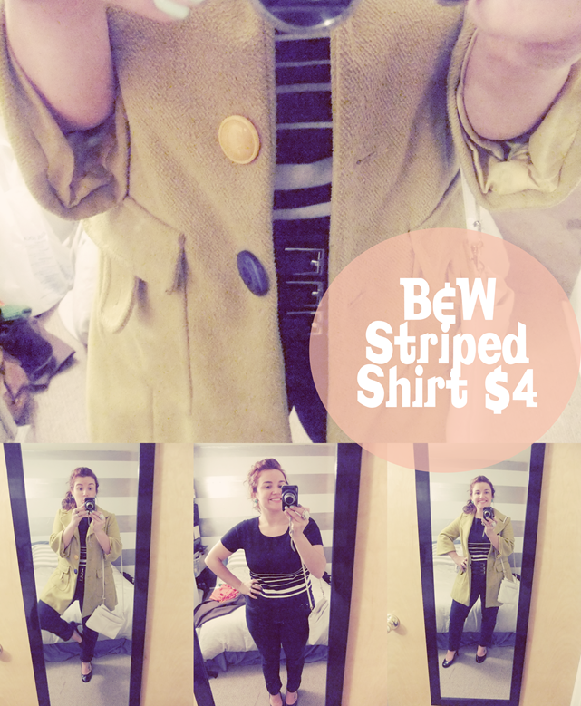 black and white striped shirt
