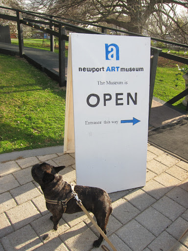 Look, I found something for us to do before we shop.  Let's visit the Newport Art Museum!