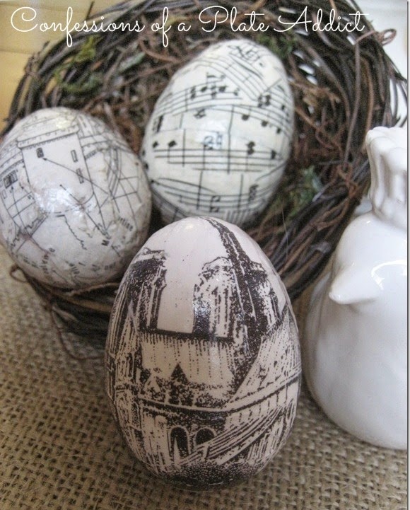 CONFESSIONS OF A PLATE ADDICT French Découpage Eggs CONFESSIONS OF A PLATE ADDICT French Découpage Eggs