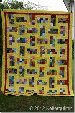 Quilt015-Scrappy in Gelb Quilt015-Scrappy in Gelb