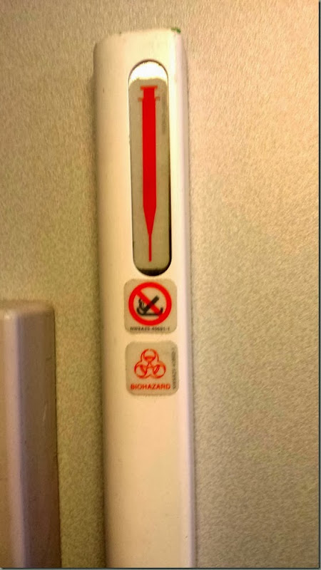 sharps disposal on plane