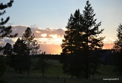 Sunset in Hayden Valley