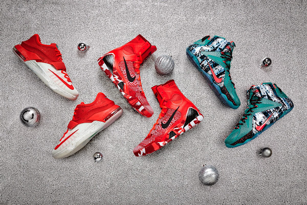Nike Basketball Presents Christmas Pack with LeBron 12 8220Akron Birch8221