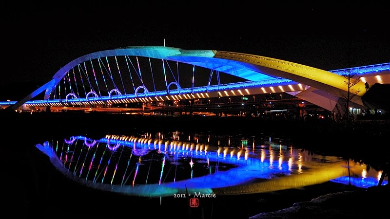 新北市 陽光橋 夜景
