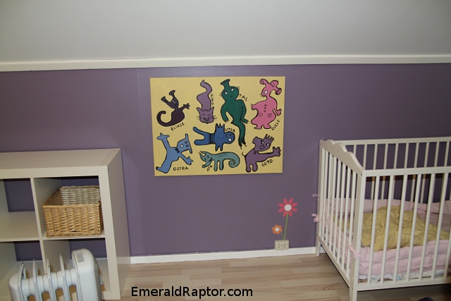 Monstre på babyrommet