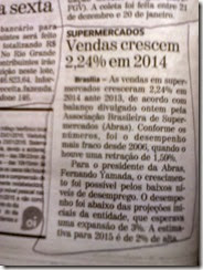 Supermercados Vendas crescem 2,24% em 2014 - www.rsnoticias.net