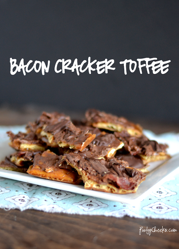 Bacon Cracker Toffee - sweet with a hint of savory