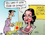 Jaipur Literary Festival couldn't get Salman Rushdie, but item girl Yana Gupta has been the attraction with her new book on dieting!