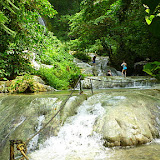 Rope Guides Assist Waterfall Hikers Towards The Top - Port Vila, Vanuatu