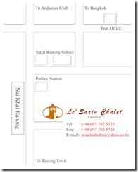 Le' Sarin Chalet Resort map